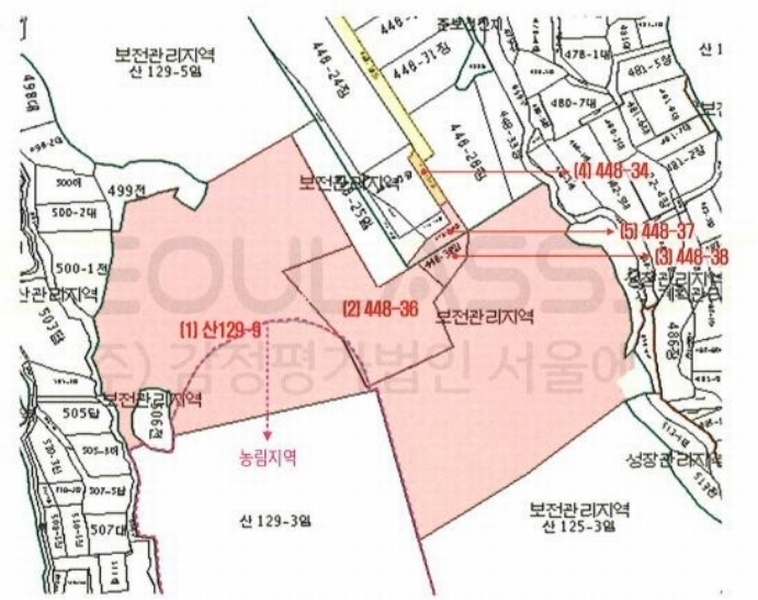 2025타경1643 경기도 광주시 초월읍 무갑리 산129-9 임야 경매 이미지