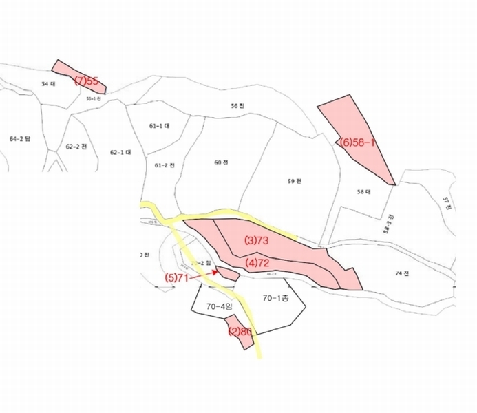 2025타경51558 충청북도 청주시 상당구 낭성면 갈산리 55 농지 경매 이미지