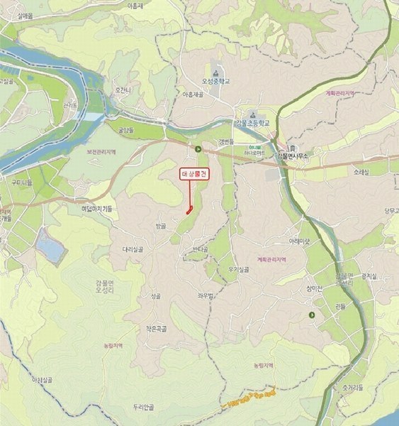 2025타경51919 충청북도 괴산군 감물면 오성리 256 농지 경매 이미지
