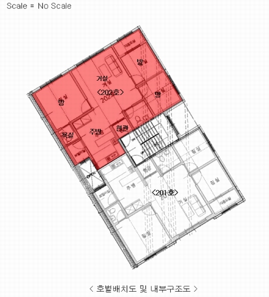 2025타경51978 경기도 안산시 상록구 석삼말로5길 9-3, 메종-숲 A동 2층 202호 다세대(빌라)[공급26평형] 경매 이미지