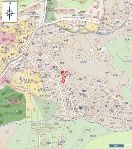 2025타경52163 경기도 광주시 문형산안길 36-2, 동서노블레스 105동 1층 101호 다세대(빌라)[공급19평형] 경매 이미지
