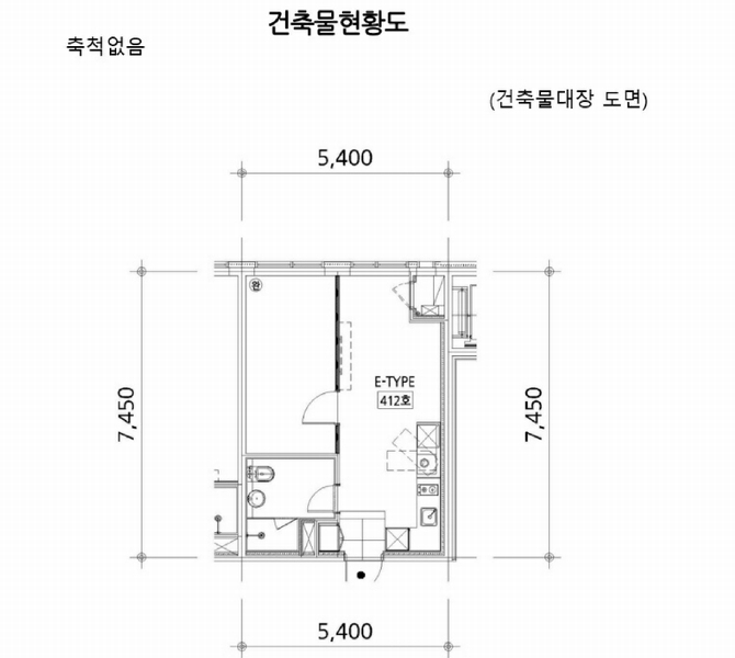 2025타경52464 경기도 시흥시 신천로 89-10, 레브앙타워 4층 412호 오피스텔[계약27평형] 경매 이미지