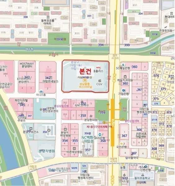2024타경5280 경기도 성남시 분당구 성남대로925번길 16, 성남(분당)여객자동차터미널및복합건물 지2층 131호 근린상가 경매 이미지
