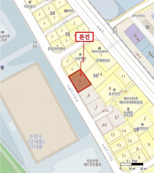 2024타경7491 경기도 성남시 수정구 논골로29번길 8-4, 삼보가든빌라 가동 1층 102호 다세대(빌라) 경매 이미지