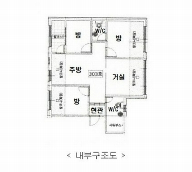 2024타경64098 경기도 광주시 텃골길 63-13, 오페라하우스 107동 3층 303호 다세대(빌라)[공급17평형] 경매 이미지