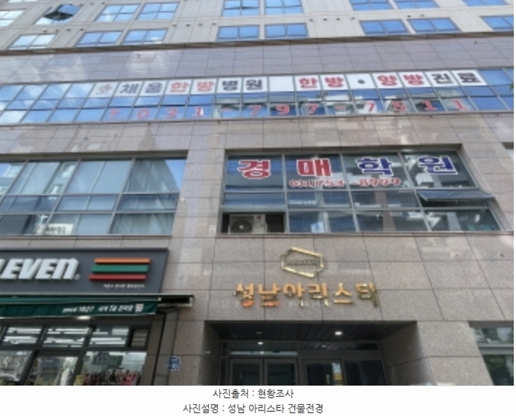 2024타경64838 경기도 성남시 중원구 둔촌대로80번길 3-10, 성남아리스타 1층 127호 근린상가 경매 이미지