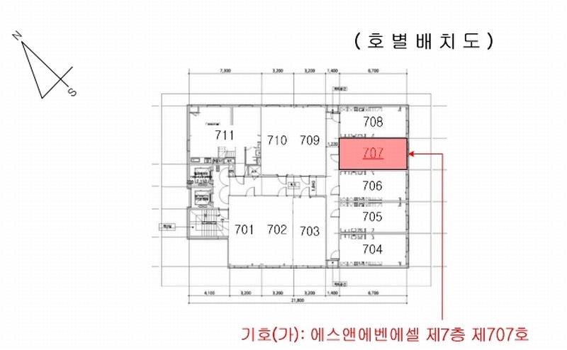 2024타경67578 경기도 하남시 하남대로776번길 14-24, 에스앤에벤에셀 7층 707호 오피스텔 경매 이미지
