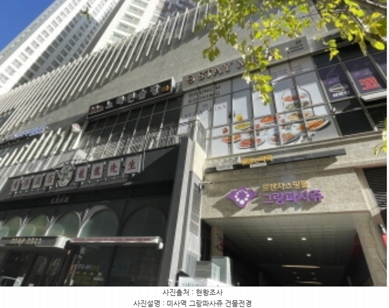 2024타경70178 경기도 하남시 미사강변동로 95, 힐스테이트미사역그랑파사쥬(12-1블럭) 지층 비1007호 근린상가 경매 이미지