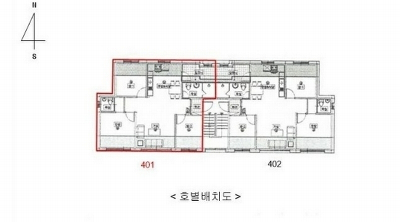 2024타경70314 경기도 광주시 대명대길11번길 52, 대성팰리스 에이동 4층 401호 다세대(빌라)[공급19평형] 경매 이미지