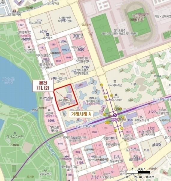 2024타경71935 경기도 하남시 미사강변중앙로 190, 하남미사롯데캐슬스타 2층 268호 근린상가 경매 이미지