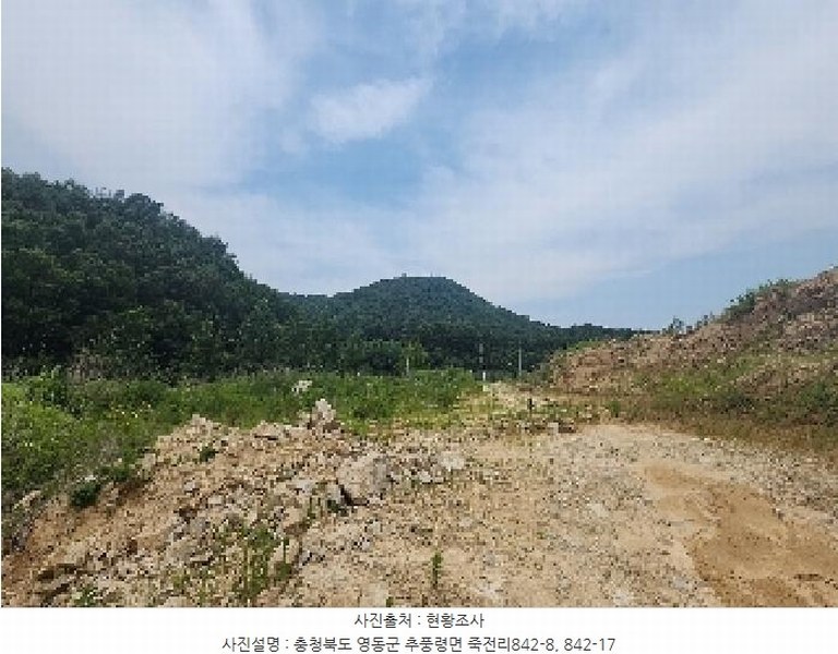 2025타경84 충청북도 영동군 추풍령면 죽전리 842-1 농지 경매 이미지
