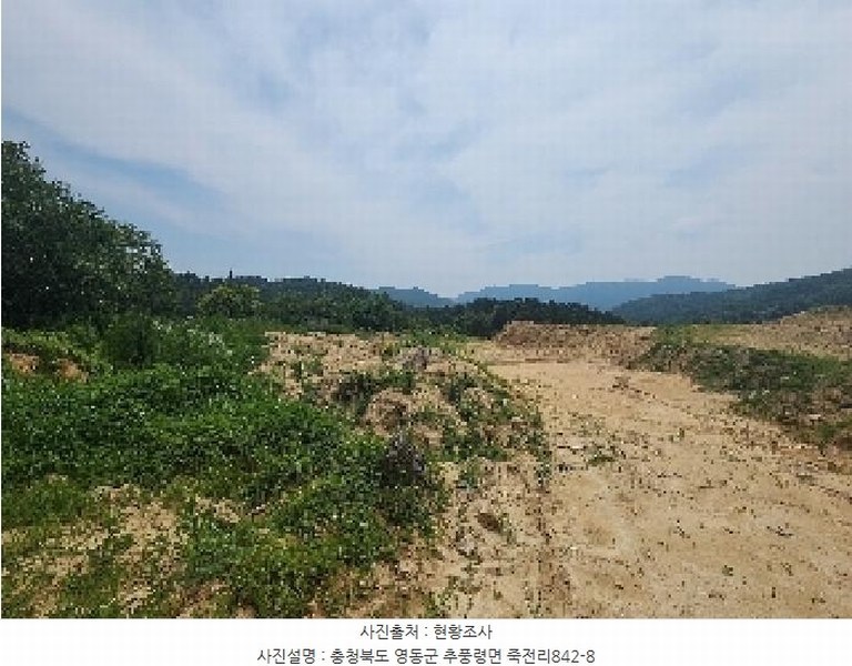 2025타경84 충청북도 영동군 추풍령면 죽전리 842-1 농지 경매 이미지