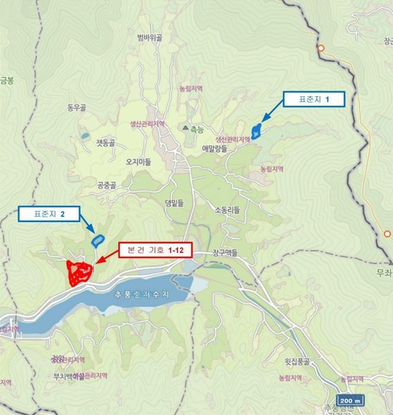 2025타경84 충청북도 영동군 추풍령면 죽전리 842-1 농지 경매 이미지