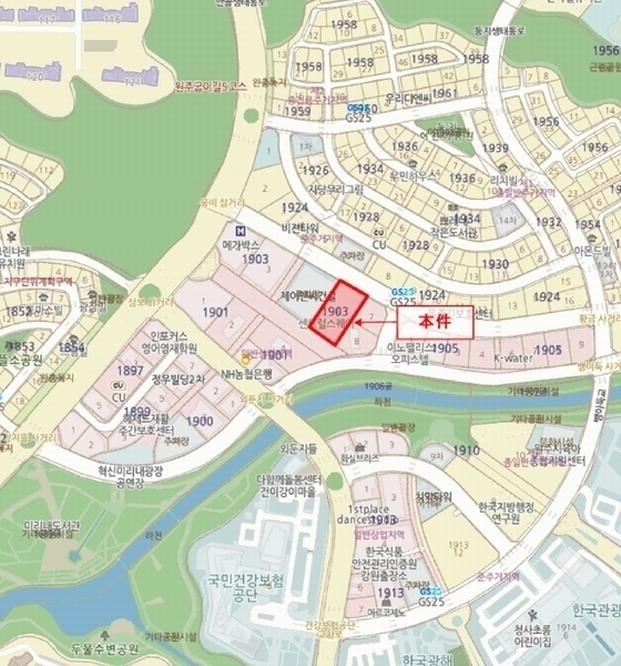 2025타경275 강원특별자치도 원주시 황금로 8, 구분건물 1층 146호 근린상가 경매 이미지