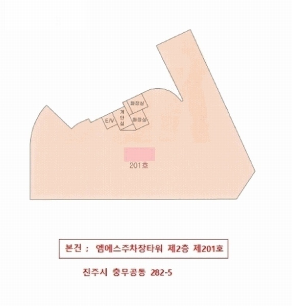 2025타경558 경상남도 진주시 충의로 20-21, 엠에스주차장타워 2층 201호 근린상가 경매 이미지