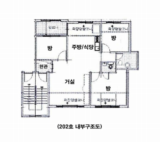 2025타경50263 경기도 광주시 수레실길 12-1, 오페라하우스 비동 2층 202호 다세대(빌라)[공급21평형] 경매 이미지