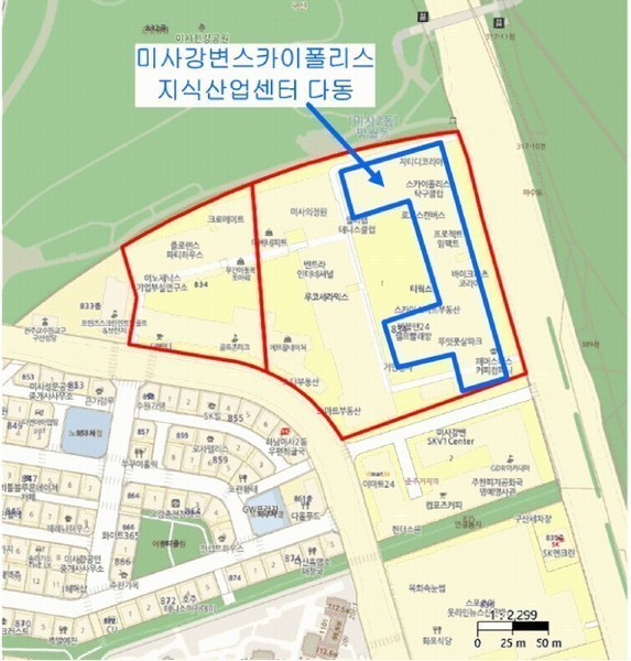 2025타경51051 경기도 하남시 미사강변한강로 135, 미사강변스카이폴리스지식산업센터 10층 다1039호 아파트형공장 경매 이미지
