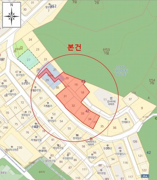 2025타경8982 서울특별시 강서구 화곡동 42-34 대지 경매 이미지