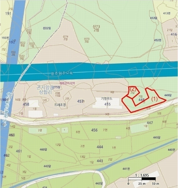 2025타경51588 경기도 광주시 곤지암읍 삼합리 448-1 농지 경매 이미지
