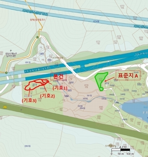 2024타경6023 경기도 성남시 분당구 운중동 573-1 임야 경매 이미지