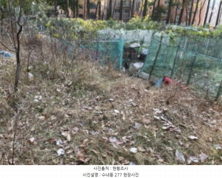 2024타경69123 경기도 성남시 분당구 수내동 277 농지 경매 이미지