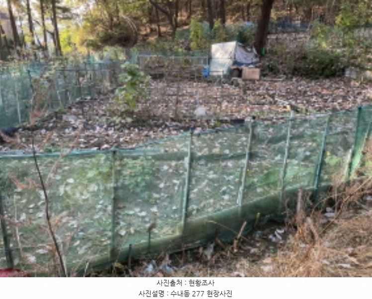 2024타경69123 경기도 성남시 분당구 수내동 277 농지 경매 이미지