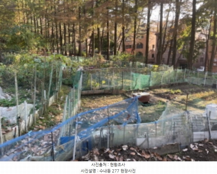 2024타경69123 경기도 성남시 분당구 수내동 277 농지 경매 이미지