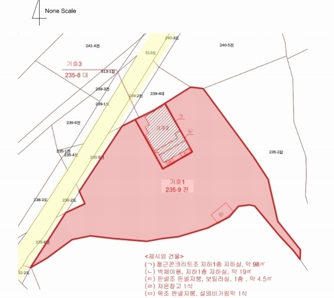 2024타경69819 경기도 광주시 남종면 삼성리 235-9 주택 경매 이미지
