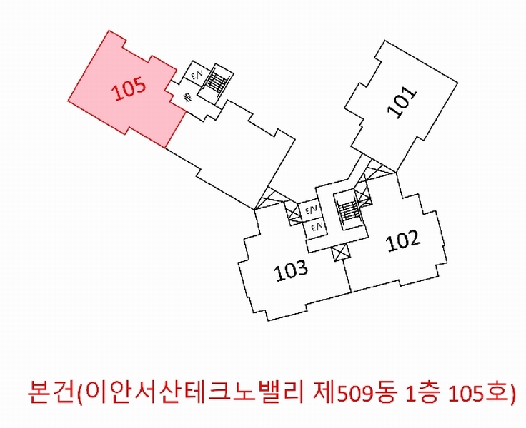 2025타경51573 충청남도 서산시 성연3로 36, 이안서산테크노밸리 509동 1층 105호 아파트[공급34평형] 경매 이미지