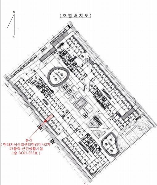2024타경65589 경기도 하남시 미사대로 520, 현대지식산업센터한강미사2차-25블럭-근린생활시설 1층 디씨01-033호 근린상가 경매 이미지