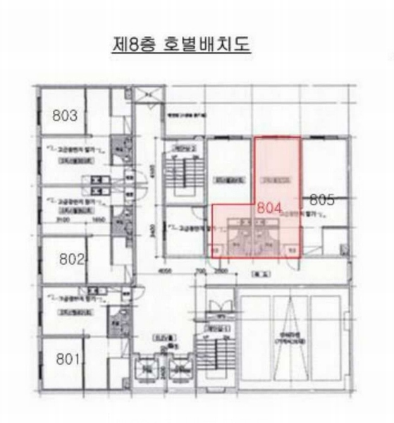 2024타경70758 경기도 성남시 중원구 광명로 65, 제니스오피스텔 8층 804호 오피스텔[계약18평형] 경매 이미지