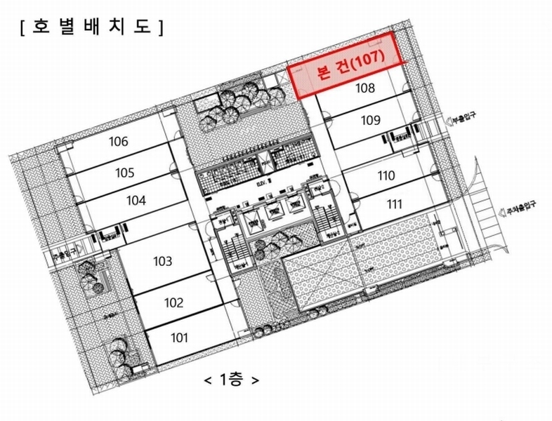 2025타경3168 경기도 하남시 미사강변동로 72, 에스비비즈타워 1층 107호 근린상가 경매 이미지