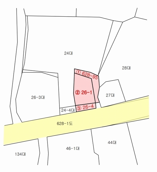 2025타경51884 충청북도 청주시 상당구 남주동 628-95 대지 경매 이미지