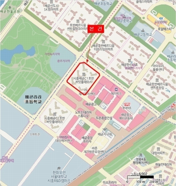 2025타경52062 경기도 시흥시 서울대학로278번길 19-13, 시흥배곧씨1호반써밋플레이스 108동 1층 비-136호 근린상가 경매 이미지
