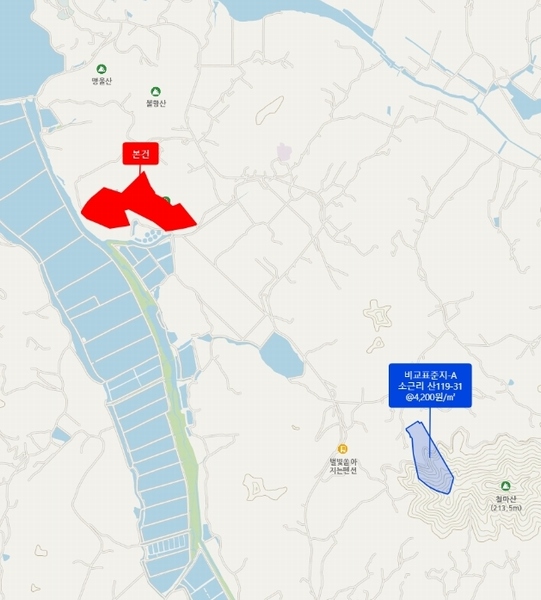 2024타경462 충청남도 태안군 소원면 소근리 산9-43 임야 경매 이미지