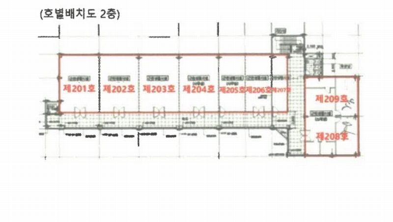 2024타경1151 충청남도 당진시 서해로 6271-26, 당진프리미엄아울렛 지동 2층 201호외8개호 근린상가 경매 이미지