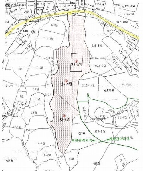 2024타경3973 경기도 양평군 개군면 계전리 산2-1 임야 경매 이미지