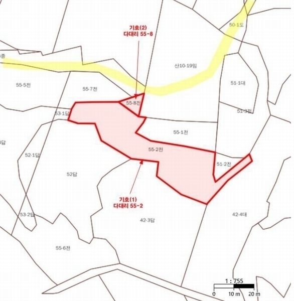 2024타경4310 경기도 여주시 흥천면 다대리 55-2 농지 경매 이미지
