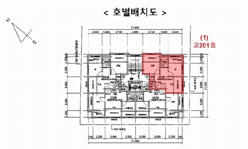 2025타경10983 서울특별시 금천구 독산로50가길 64, 한백아트7차 2층 201호 다세대(빌라)[공급10평형] 경매 이미지