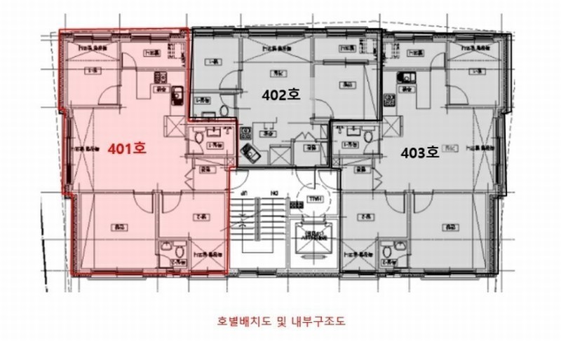2024타경37723 경기도 여주시 청심로 40, 한빛타운 비동 4층 401호 다세대(빌라)[공급18평형] 경매 이미지
