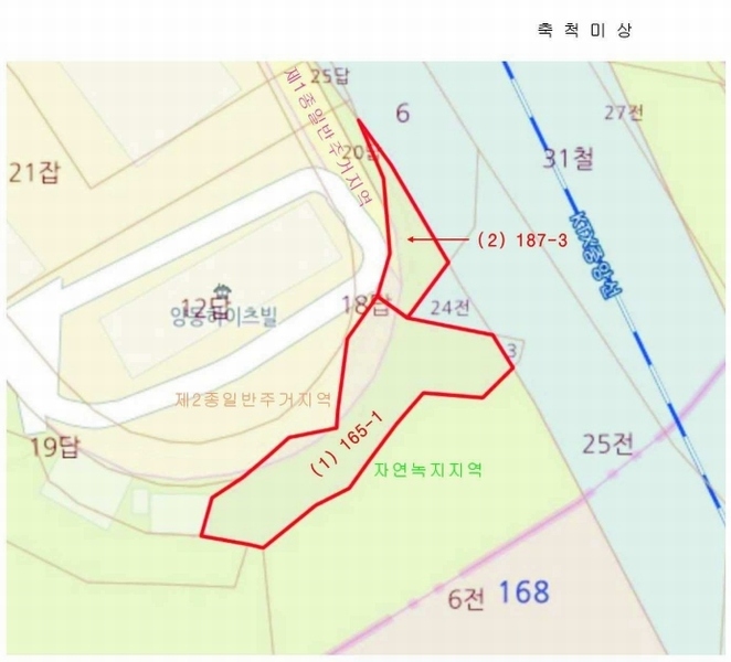 2023타경5873 경기도 양평군 양동면 쌍학리 165-1 대지 경매 이미지
