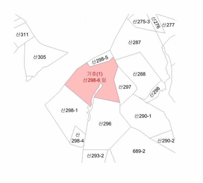 2024타경4341 충청남도 당진시 고대면 옥현리 산298-6 임야 경매 이미지