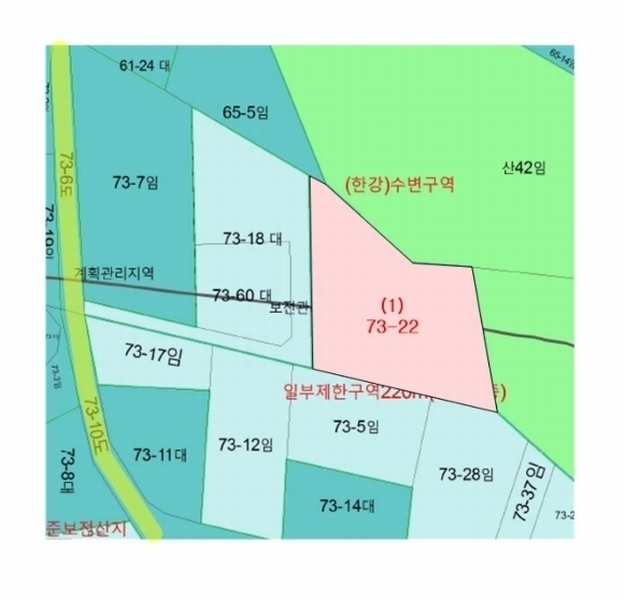 2024타경4402 경기도 양평군 강하면 전수리 73-22 임야 경매 이미지