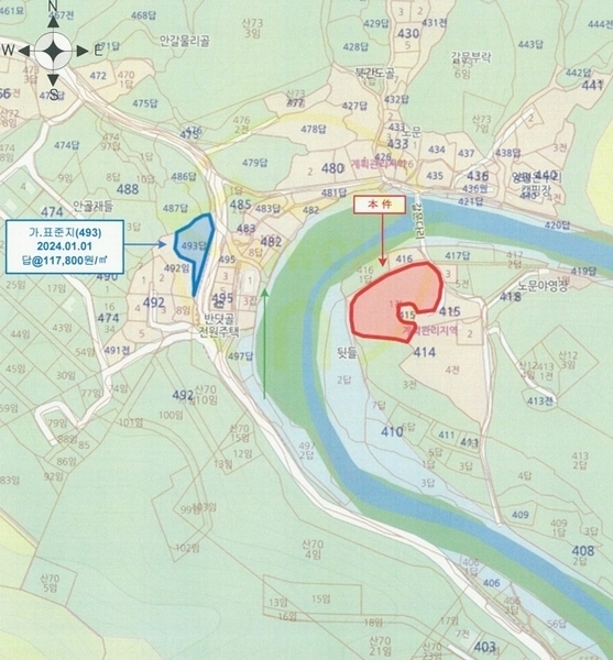 2024타경34847 경기도 양평군 서종면 노문리 414-1 농지 경매 이미지