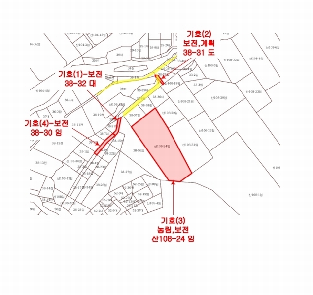 2024타경35543 경기도 양평군 서종면 문호리 38-32 임야 경매 이미지