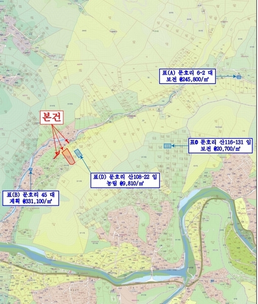 2024타경35543 경기도 양평군 서종면 문호리 38-32 임야 경매 이미지