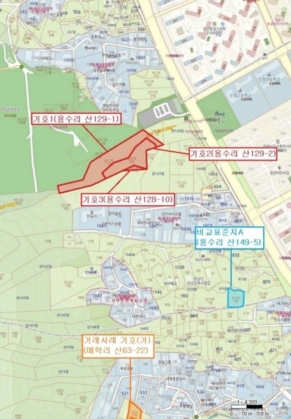 2024타경3911 부산광역시 기장군 정관읍 용수리 산129-1 임야 경매 이미지