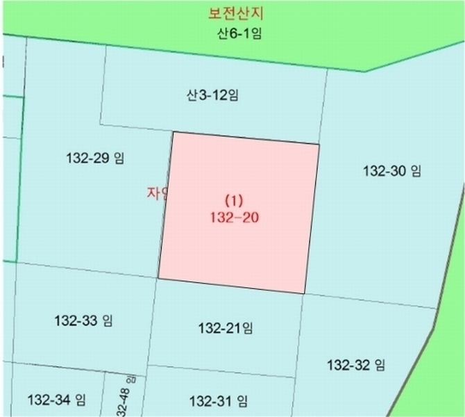 2024타경37495 경기도 양평군 양서면 복포리 132-20 임야 경매 이미지