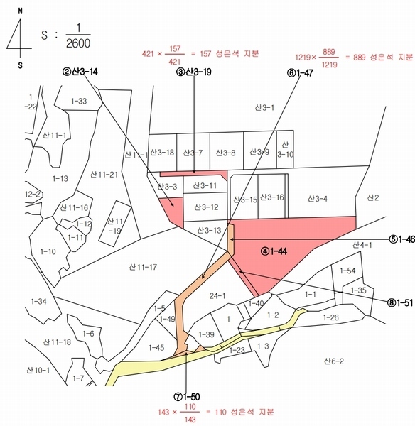 2023타경34628 경기도 양평군 서종면 문호리 1-44 임야 경매 이미지