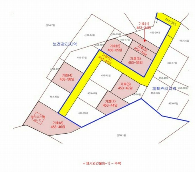 2024타경34588 경기도 양평군 강상면 세월리 453-34 임야 경매 이미지